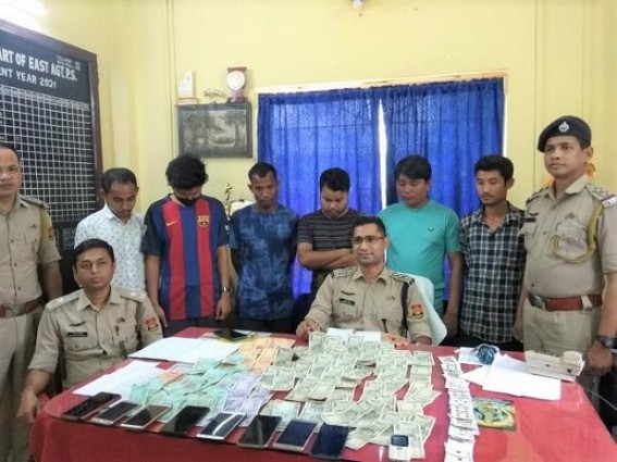6 Youths arrested for Gambling 